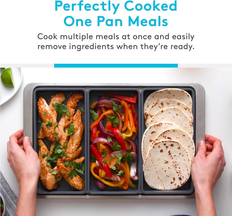 Prepd Cheat Sheets - Original Silicone Sheet Pan Dividers For Cooking & Meal Prep - Non Stick Silicone Tray Baking Set, Oven Safe & Freezer-Friendly - 4 Cheat Sheets Baking Trays - Image 2