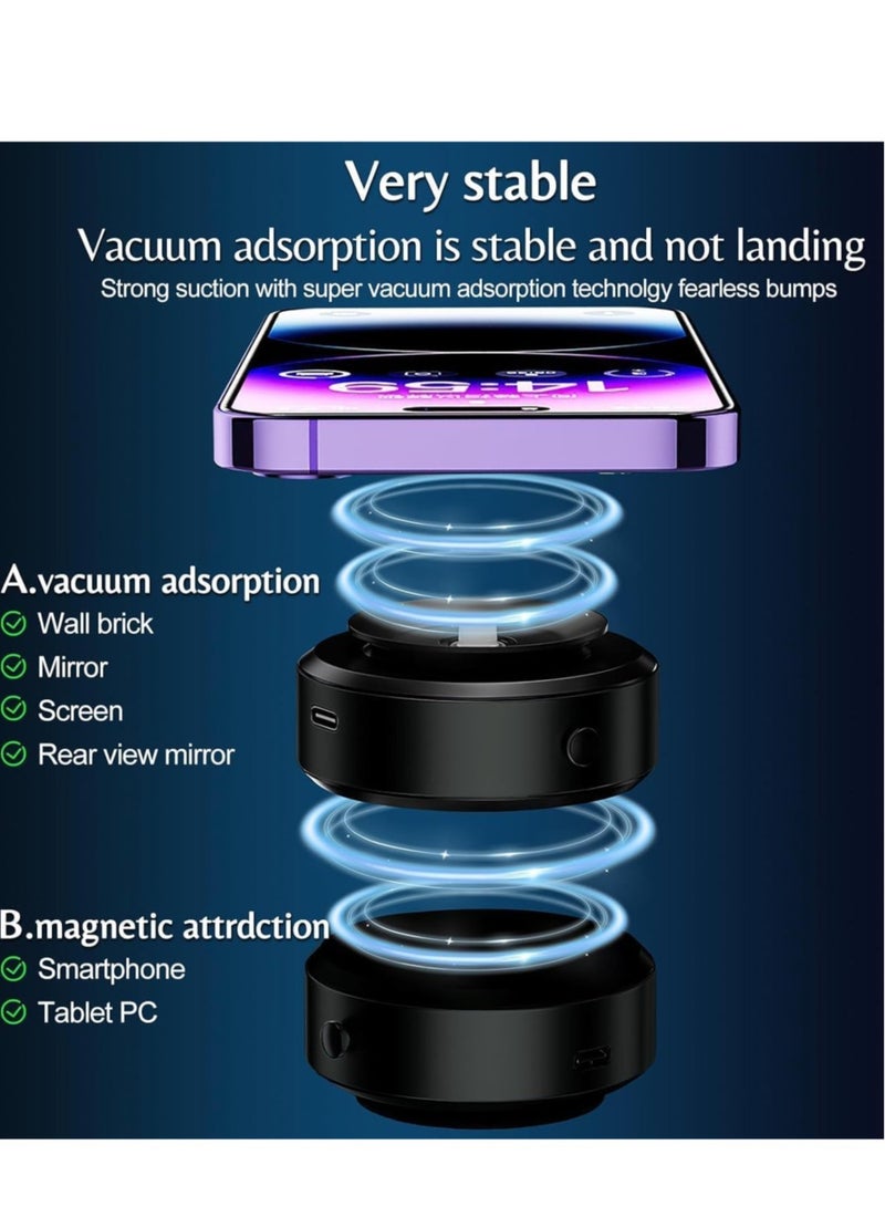 JAJEEK "Suction Magnetic Phone Holder for Car – Vacuum Suction Mount for Secure Grip" - Image 3