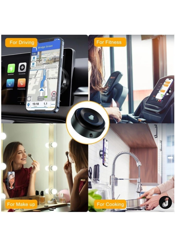 JAJEEK "Suction Magnetic Phone Holder for Car – Vacuum Suction Mount for Secure Grip" - Image 5