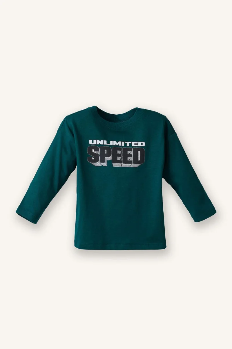 ديفاكتو Baby Boy Regular Fit Printed 2 Piece T-Shirt
