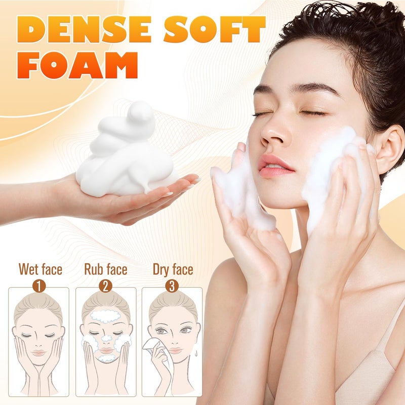 TRIMAKESHOP 2pcs Turmeric Facial Cleanser, Turmeric Facial Wash, Foaming Cleanser for All Skin - Image 4