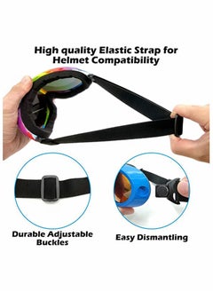 Y&D 4 Pack Snowboard Goggles Anti-fog, KASTWAVE Ski Anti Fog Glare Adjustable Strap Snow Goggles, Sport PC HD Len for Men Women Kids Youth Winter Outdoor Skiing, Snowboarding, Skating, Motorcycling  - Image 3