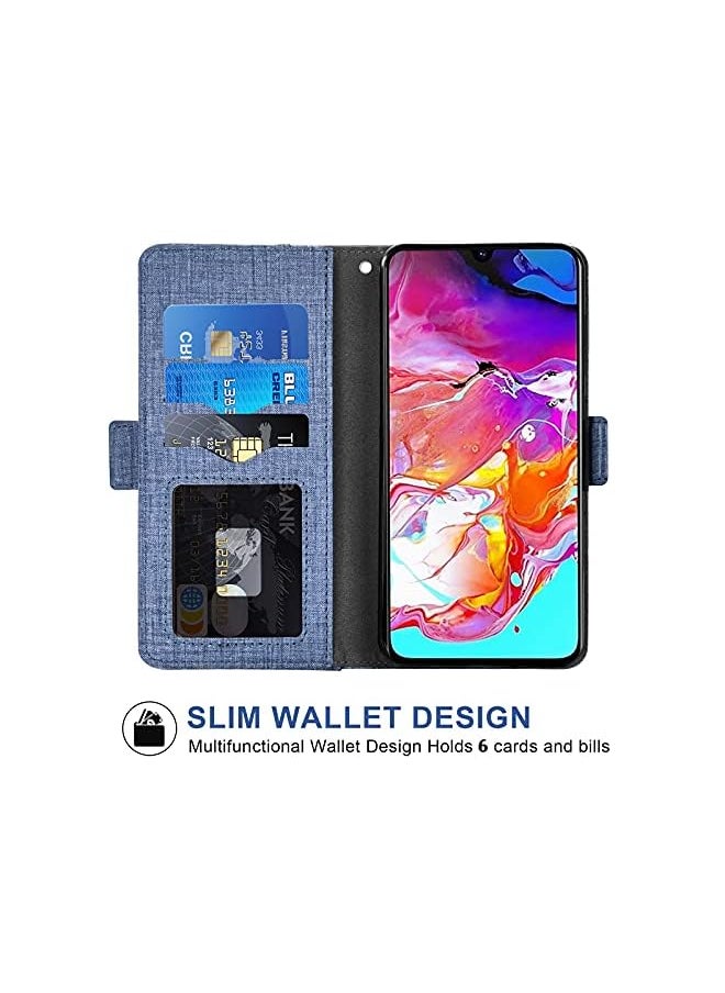 Compatible With Samsung Galaxy A71 4G Wallet Case Tempered Glass Screen Protector And Leather Flip Cover Card Holder Stand Cell Phone Cases For Glaxay A 71 Gaxaly 71A S71 A715F Women Men Blue - pzsku/Z0A5EE08BB567FE256F87Z/45/_/1702972033/85ca9d7f-efe1-434d-b589-1474310c9e44