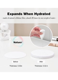 METUUTER METUUTER 50 PCS Compressed Facial Sponges for Estheticians- 100% Natural Cellulose Face Sponge Professional Cosmetic Spa Sponges for Face Cleansing, Massage, Pore Exfoliating, Mask, Makeup Removal  - Image 3