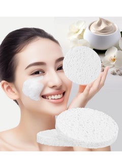 METUUTER METUUTER 50 PCS Compressed Facial Sponges for Estheticians- 100% Natural Cellulose Face Sponge Professional Cosmetic Spa Sponges for Face Cleansing, Massage, Pore Exfoliating, Mask, Makeup Removal  - Image 2