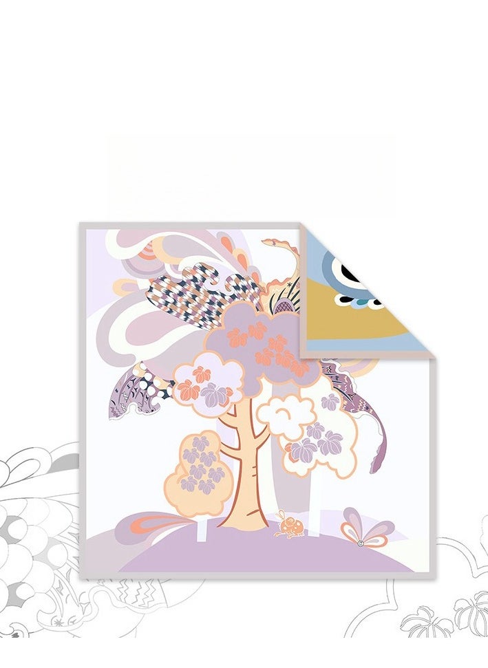 Generic Women's Contrasting Mulberry Silk And Silk Twill Scarf  - Image 1