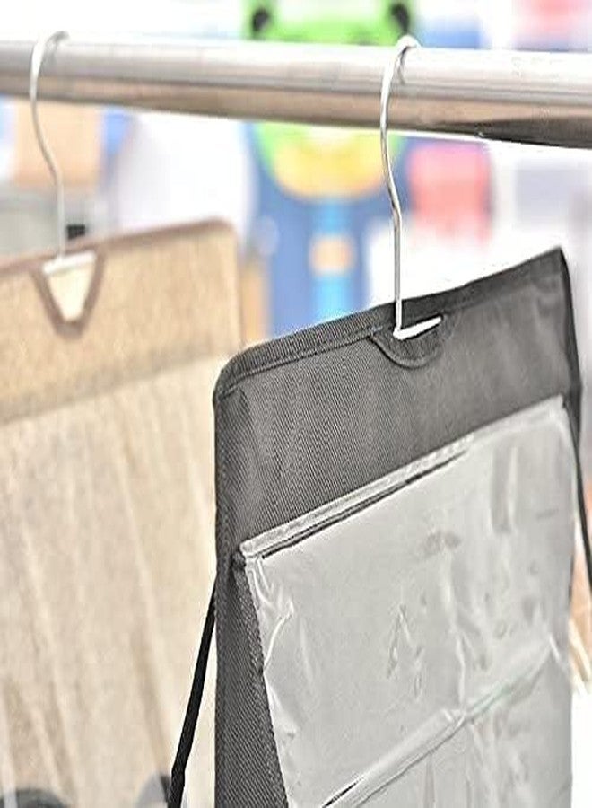 PEAKTASTE Hanging Handbag Organizer with 6 Large Clear Pockets – Dust-Proof Closet Storage Holder for Purses, Clutches & Accessories - Image 2