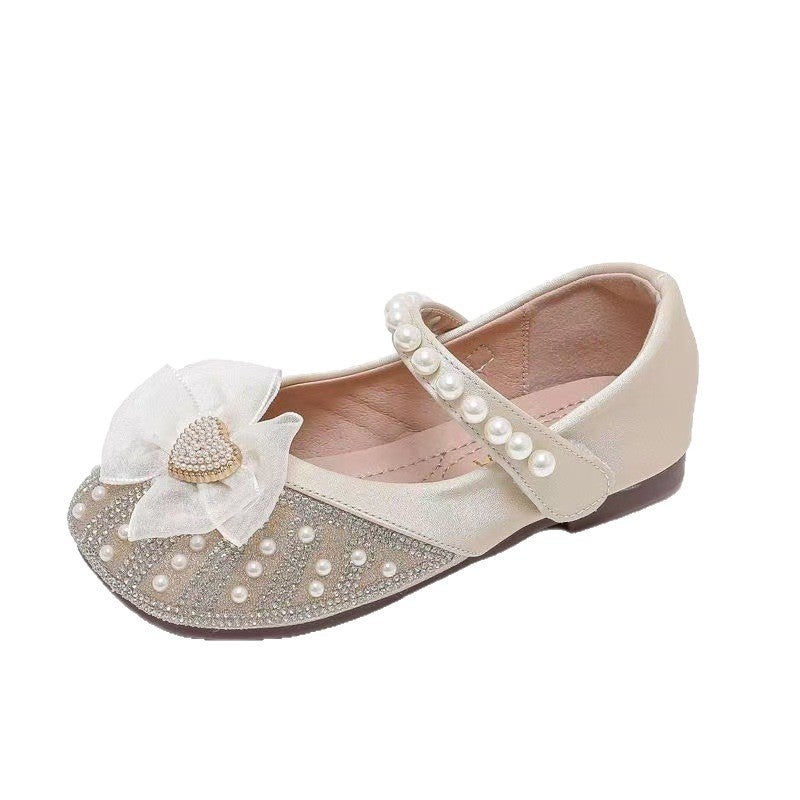 Girls Princess Shoes 2025 Summer New Children''s Small Leather Shoes Crystal Shoes Baby Girl Single Shoes Soft Sole Plaid - Image 4