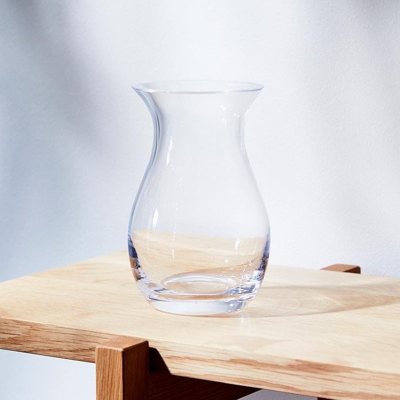 LSA Clear Glass Flower Garden Bouquet Vase H17.5cm, Elegant Transparent Decorative Vase - Image 4