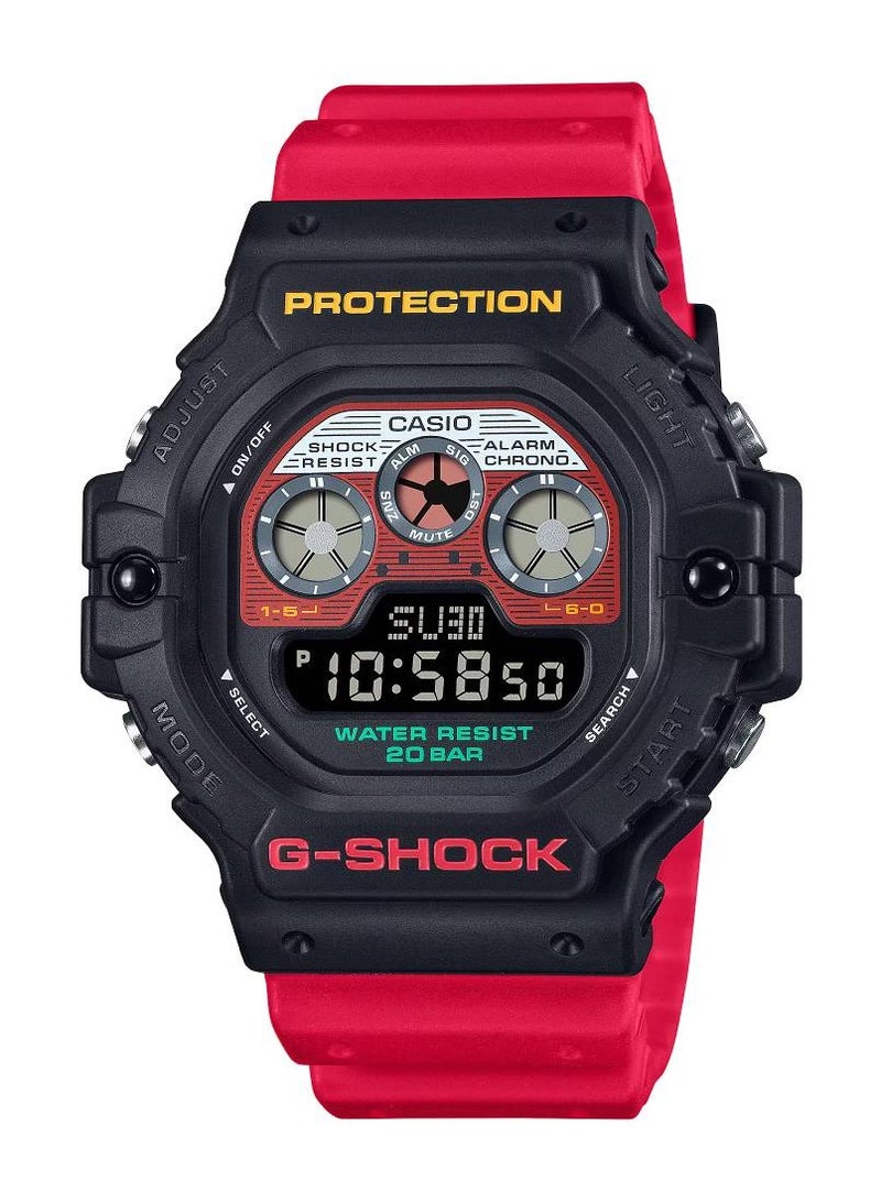 CASIO ساعة جي شوك الرقمية بسوار من الراتنج DW-5900MT-1A4DR - Image 1