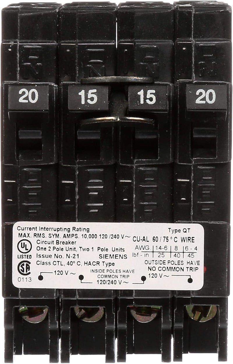 SIEMENS Q22015CT 2015A 240V 4P 10K NEW QUAD - Image 2