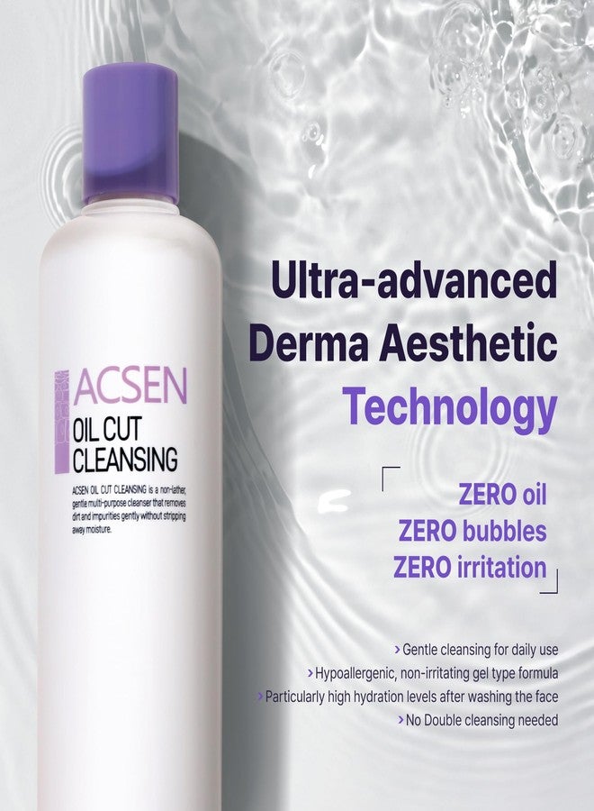 TROIAREUKE ACSEN Oil Cut Cleansing (10.14 Fl. Oz., Oil-free, Hypersensitivity, Acne-prone and sensitive skin, Damaged skin, Oily skin, Cleansing gel, Sebum balancing, Make-up remover, Facial cleanser - Image 4