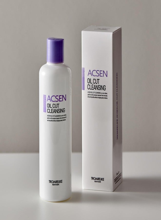 TROIAREUKE ACSEN Oil Cut Cleansing (10.14 Fl. Oz., Oil-free, Hypersensitivity, Acne-prone and sensitive skin, Damaged skin, Oily skin, Cleansing gel, Sebum balancing, Make-up remover, Facial cleanser - Image 2