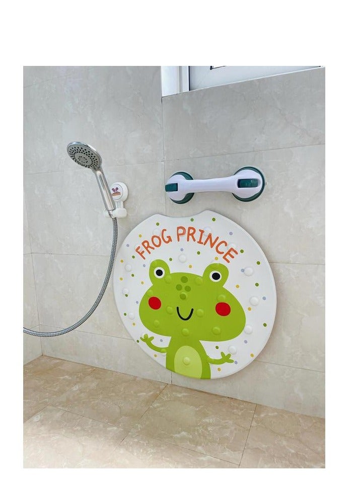 جين لى تشيانغ قضبان إمساك لحوض الاستحمام والدش، قطعتان، قضبان إمساك بأكواب شفط، مقابض دش شديدة التحمل، قضبان إمساك قابلة للإزالة لكبار السن والأطفال، مقابض أمان للحمام، لا تتطلب حفرًا، مقاومة للماء، رمادي - Image 2