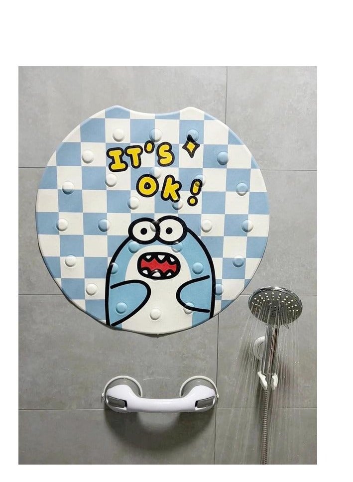 جين لى تشيانغ قضبان إمساك لحوض الاستحمام والدش، قطعتان، قضبان إمساك بأكواب شفط، مقابض دش شديدة التحمل، قضبان إمساك قابلة للإزالة لكبار السن والأطفال، مقابض أمان للحمام، لا تتطلب حفرًا، مقاومة للماء، رمادي - Image 3