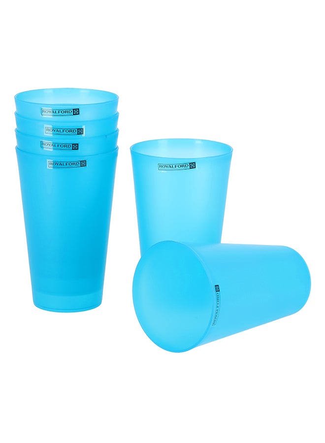 Royalford 6-Piece Tumbler Set Blue 6x470ml - Image 4