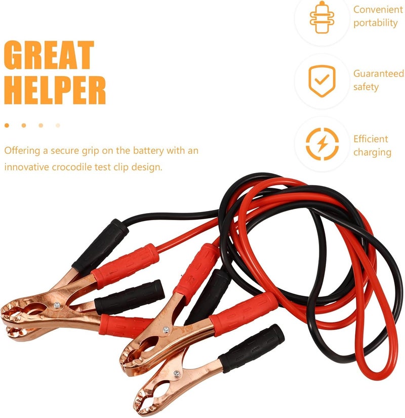 Flat working surface Car Jumper Cables Replacement Battery Clips 1 Pair Heavy Duty Emergency Starter Clamps Portable Car Battery Cable Connectors for Jump Starting Integrated practical design Durable versatile substance Light sturdy raw material Gulf popular simple design Long use oriented quality Modern practical shape All-round applied quality Pre-stock well-packed goods Ergonomic build Elegant practical design Globally engineered build Land transit & shipment compatible Global flexible assemble picks Simple multi-color universal build Global easy assemble picks Wear resistant upgraded material Gulf mainstream practical design Classic modern blend design Trendy flexible practical build Foldable N/S/C nationwide deliver Ready order processing Multi-market matching options Wet anti slip - Image 3