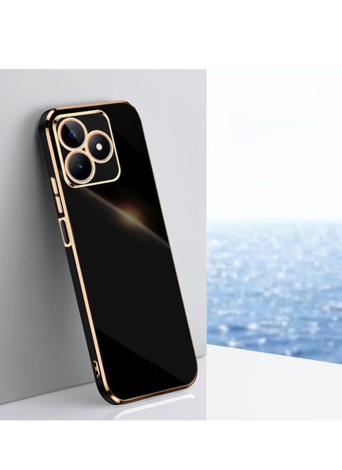 realme Note 50 4G / realme C51 4G / realme C53 4G Mobile Phone Case Cover, Luxury Plating Soft Back Cover, Raised Full Camera Protection