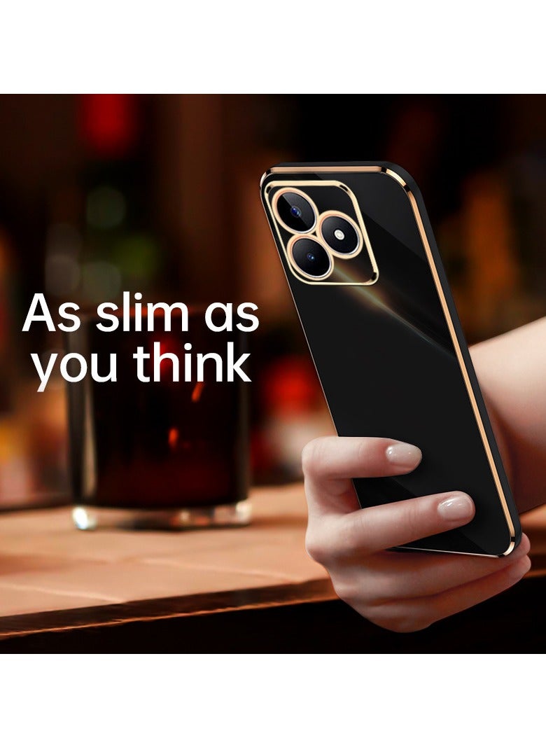 realme Note 50 4G / realme C51 4G / realme C53 4G Mobile Phone Case Cover, Luxury Plating Soft Back Cover, Raised Full Camera Protection - Image 3