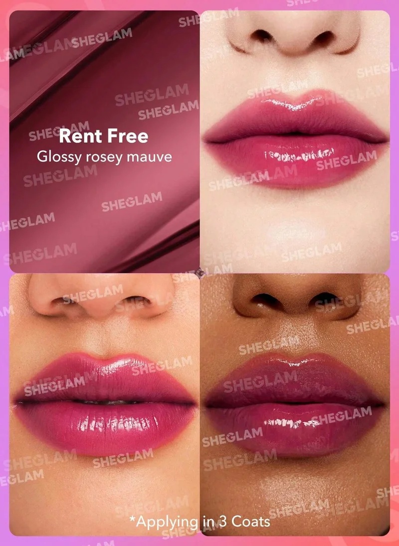 SHEGLAM SG SHEGLAM Mirror Kiss High-Shine Lipstick-Rent Free