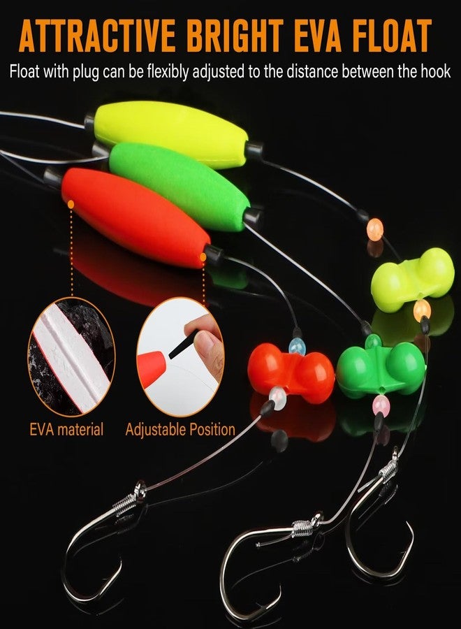Dovesun Catfish Rigs Santee Rig Catfish Float Rigs Catfishing Tackle Cigar Float-5/0Hook * 3PCS - Image 5