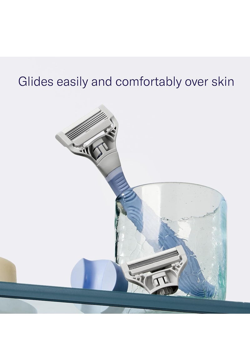 Flamingo Pubic Women’s Razor Refill Cartridges - For Bikini Line Hair Removal - 8 Count - Image 2