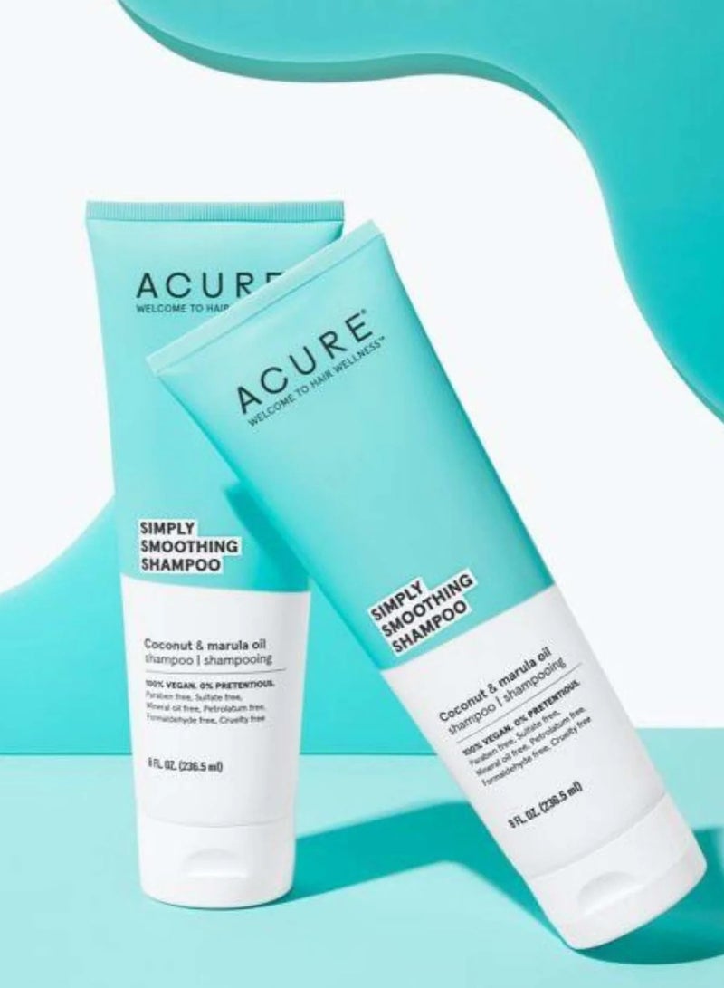 Acure Simply Smooth Conditioner & Shampoo, Coconut & Marula Oil, 8 fl oz (236.5 ml) - Image 3