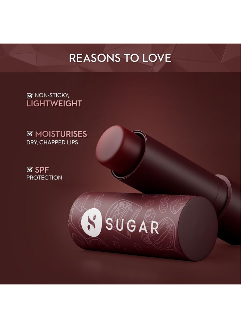 SUGAR Tipsy Lips Moisturing Balm with Vitamin E, Shea Butter and Jojoba Oil | Tinted Lip Balm with SPF | Lip Protection & Nourishment | 4.5gm - 04 L.I.I.T - Image 2