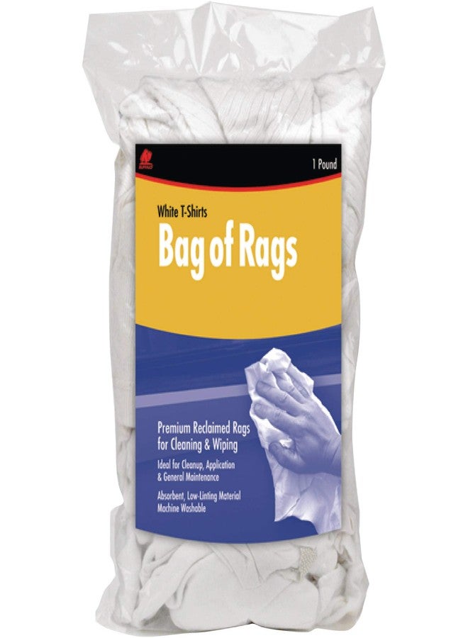 Buffalo Industries (10520) Absorbent White Recycled T-Shirt Cloth Rags - 4 lb. box - For All-purpose Wiping, Cleaning, and Polishing - Made from 100% Recycled Materials - Image 3