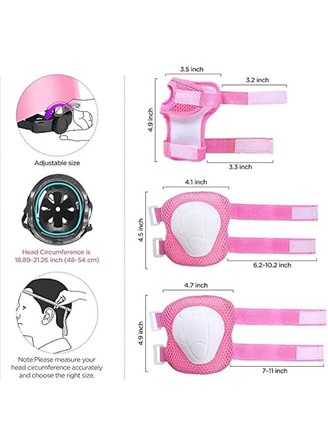 دوركو خوذة قابلة للتعديل للأطفال (3-8 سنوات) - حماية شاملة للأولاد والبنات في رياضات الدراجات والتزلج - مجموعة معدات رياضية واقية (سادات الركبة والكوع والمعصم) - Image 5