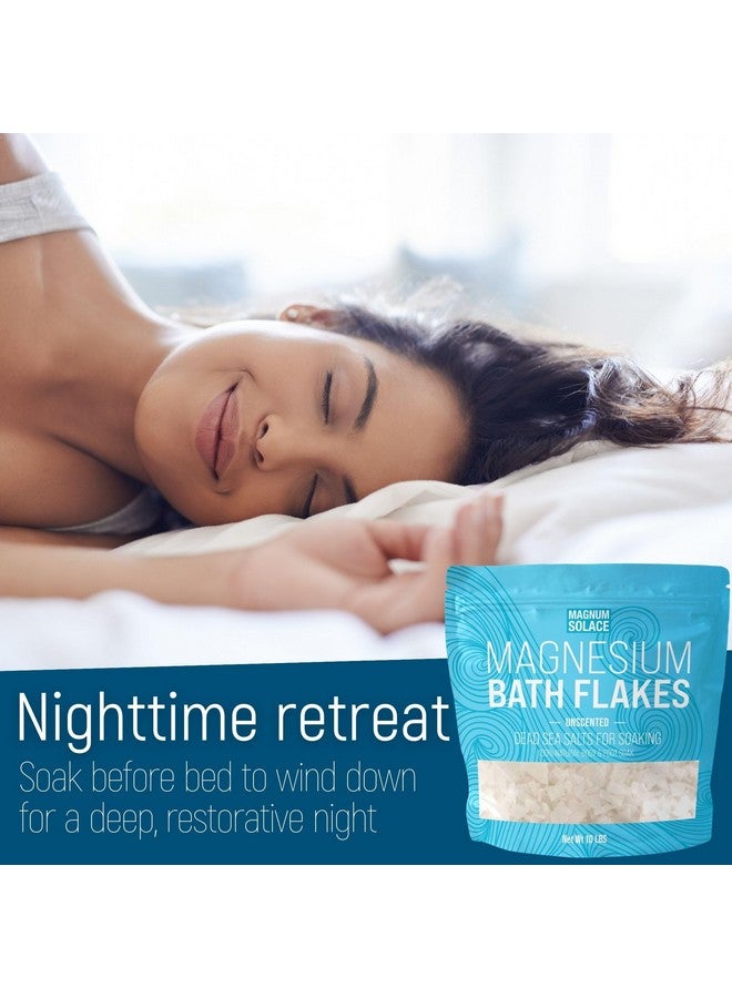 Magnum Solace Magnesium Flakes for Bath - Magnesium Chloride Flakes - Dead Sea Salts for Soaking, 10 LBS - Image 4