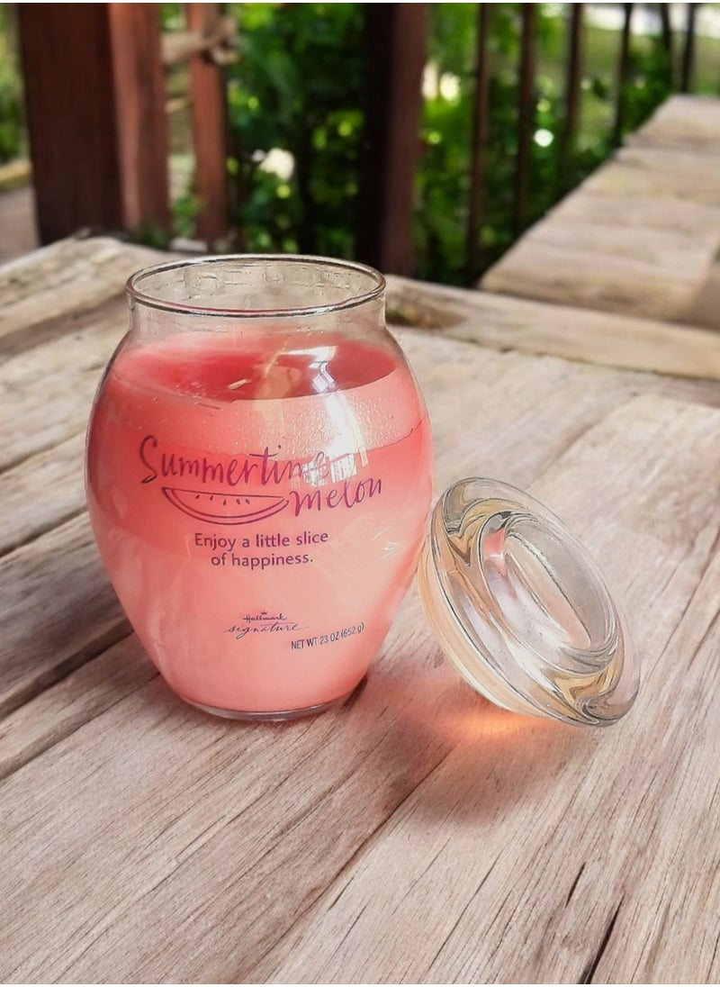 Scented Jar Candle Summertime Melon With Lid 652 g - pzsku/Z0A600BE19C2120F9AF2EZ/45/_/1733948756/837dccc5-d290-42cc-bc4f-a6b592fe1b57