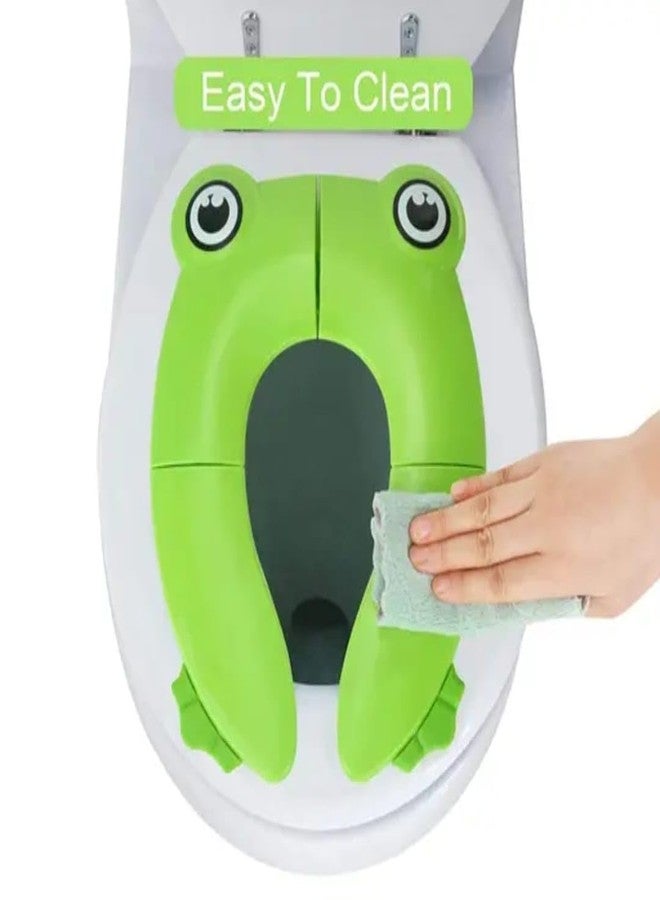 JUICIQ Foldable Baby Toilet Training Seat with Non-Slip Pads & Anti-Slip Buckle | Soft Smooth Surface | Portable Travel-Friendly Potty Seat for Toddlers, Kids, Boys & Girls - Image 4