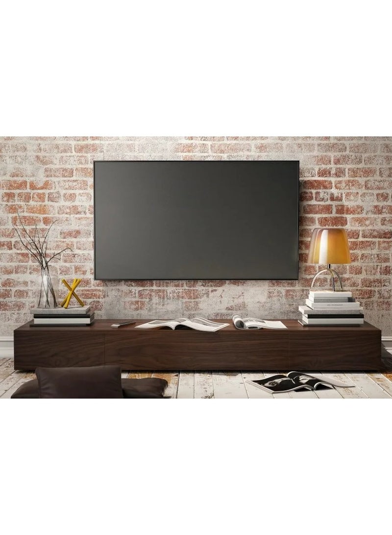 بيتيك حامل تلفزيون جداري لتلفزيونات مسطحة بحجم 32-60 بوصة، يصل وزنها  إلى 40 كجم/88 رطل وVESA ما يصل إلى 400x400، بروفايل نحيف بسماكة 25 مم، باللون الأسود | TF-B4 - Image 3