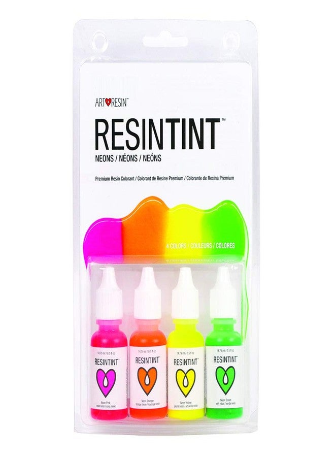 ArtResin ResinTint - Liquid Pigment - Non-Toxic - Non-Flammable - Neon - 4 Pack - Image 1