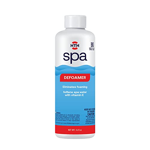 HTH Spa 86116 Defoamer, Spa & Hot Tub Chemical Eliminates Foaming, Softens Water, 16 oz - Image 1