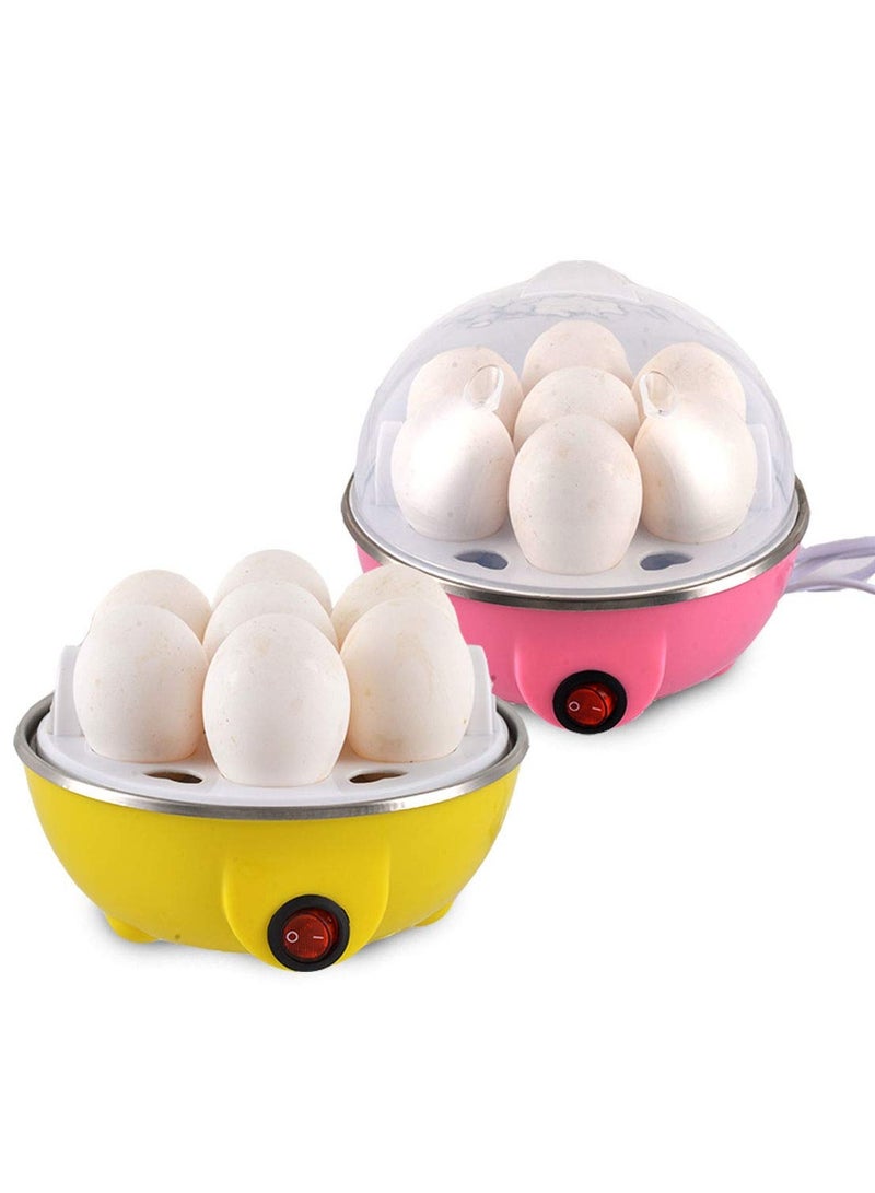 ELTRAZONE Egg Boiler Electric Automatic Off 7 Egg Poacher for Steaming, Cooking Also Boiling and Frying, Multi Colour - Image 1