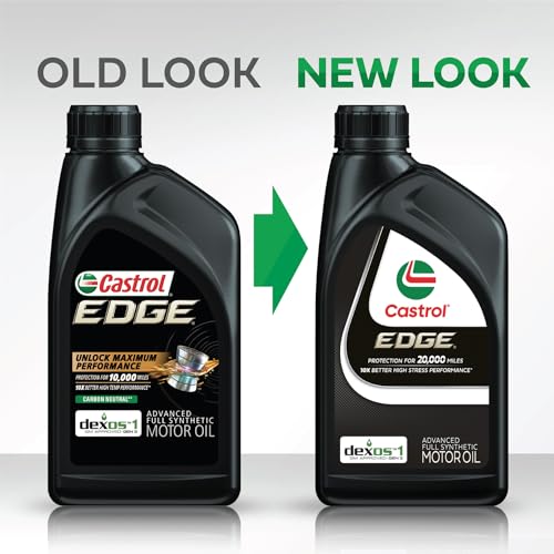 Castrol EDGE High Mileage 10W-40 Advanced Full Synthetic Motor Oil, 1 Quart, Pack of 6 - Image 2