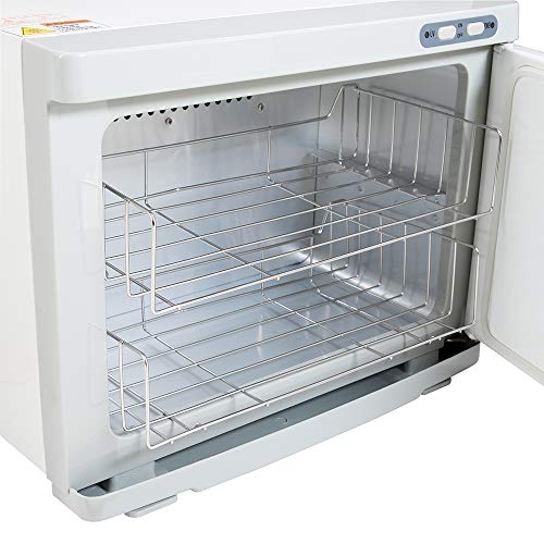 ForPro Professional Collection Premium Hot Towel Warmer, 23L Extra Large Capacity, Two Stainless Steel Racks, White - Image 5