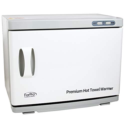 ForPro Professional Collection Premium Hot Towel Warmer, 23L Extra Large Capacity, Two Stainless Steel Racks, White - Image 2
