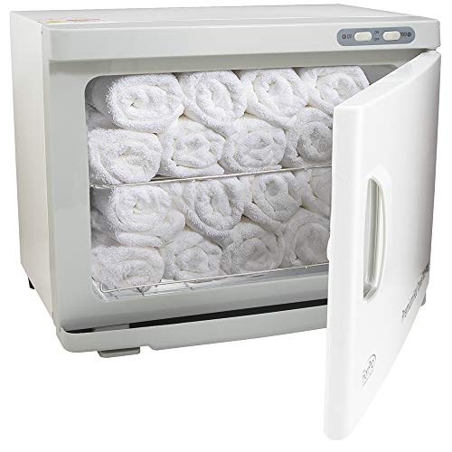 ForPro Professional Collection Premium Hot Towel Warmer, 23L Extra Large Capacity, Two Stainless Steel Racks, White - Image 4
