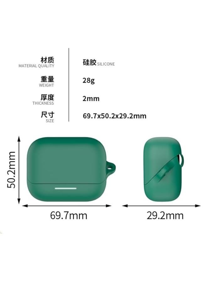 Portable Silicone Case for Soundcore K20i by Anker In-Ear Earbuds Headphones Protective Sleeve Cover Anti-drop Soft Shell Skin with Keychain - Image 2