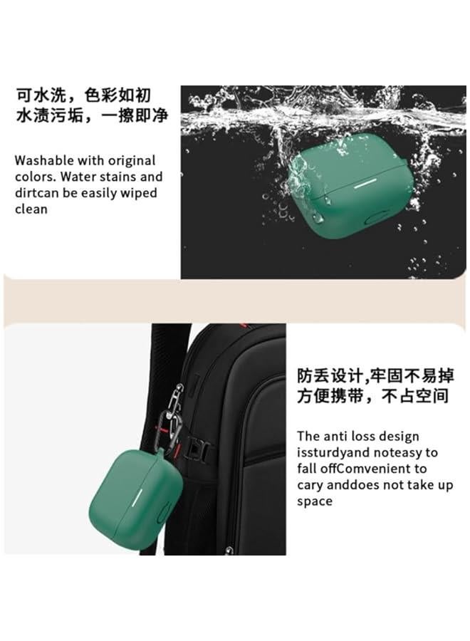 Portable Silicone Case for Soundcore K20i by Anker In-Ear Earbuds Headphones Protective Sleeve Cover Anti-drop Soft Shell Skin with Keychain - Image 3