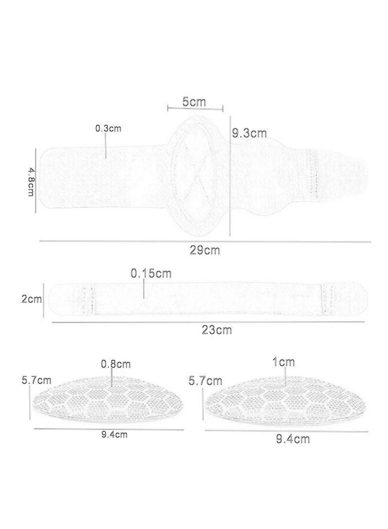 Arch pads, high arches, flat feet, arch support pads, suitable for plantar fasciitis relief and flat foot correction （Black） - Image 4
