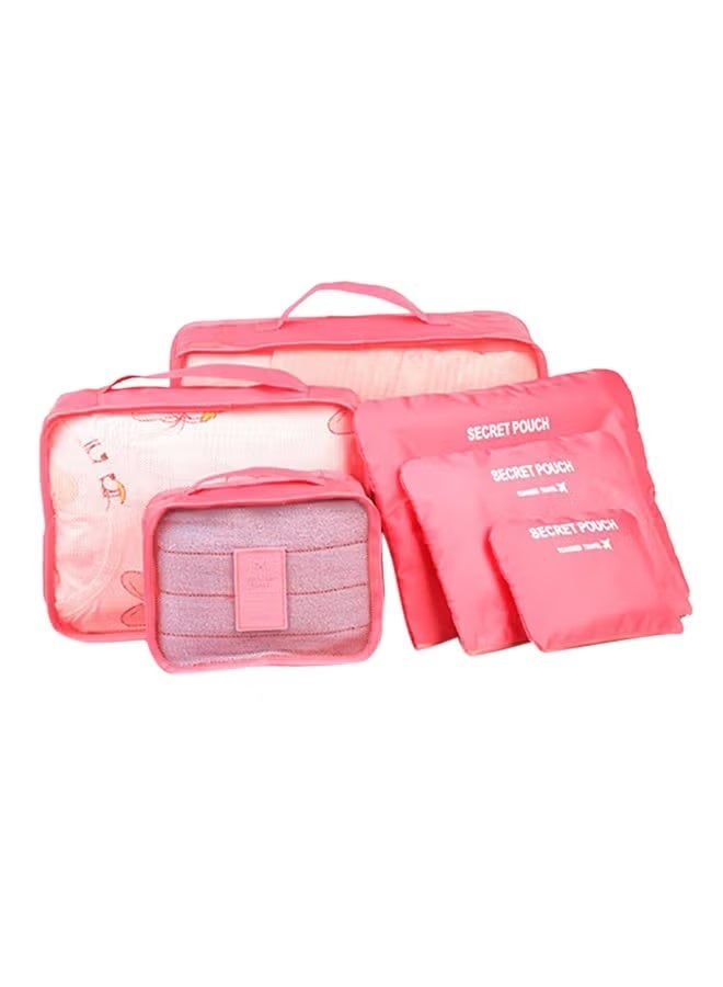 6-Piece Outdoor Traveling Household Clothing Storage Bag Set Multicolour - Image 2
