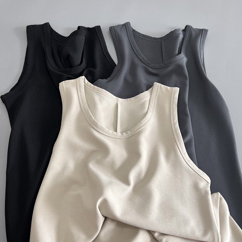 Textured Sleeveless Round Neck High Waist Solid Maxi Slip Dress - Image 2