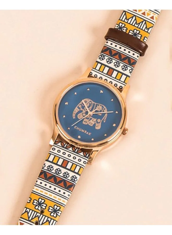 Chumbak TEAL by Chumbak Aztec Strap Wrist Watch