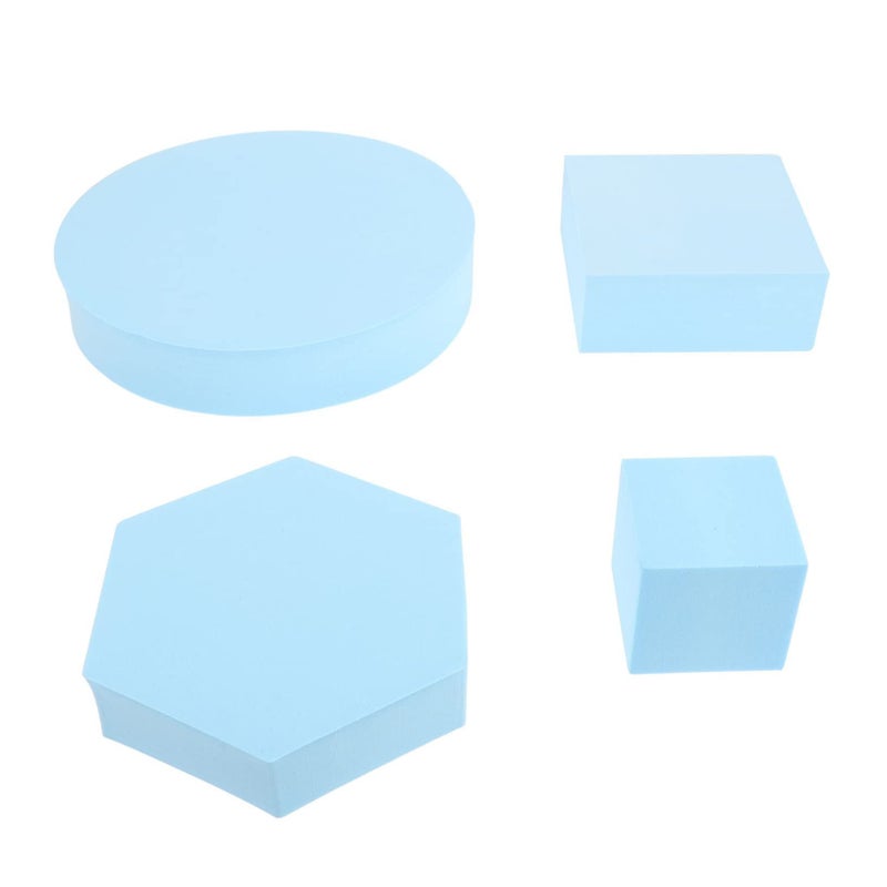 4 Pcs Geometric Photography Cube Props for Cosmetics Jewelry Food Lightweight Easy Clean - Image 2