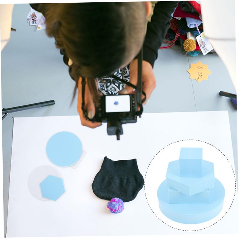4 Pcs Geometric Photography Cube Props for Cosmetics Jewelry Food Lightweight Easy Clean - Image 5