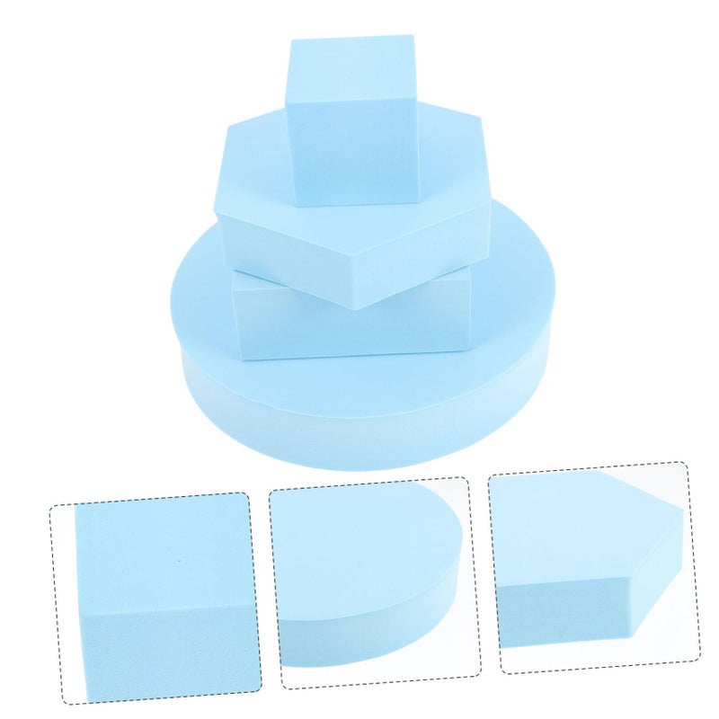 4 Pcs Geometric Photography Cube Props for Cosmetics Jewelry Food Lightweight Easy Clean - Image 4
